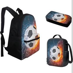 FOR U DESIGNS Fire Basketball Printed Boys School Backpacks Travel Rucksack Book Bag