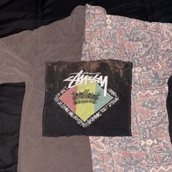 Stüssy multi-coloured patchwork cotton shirt