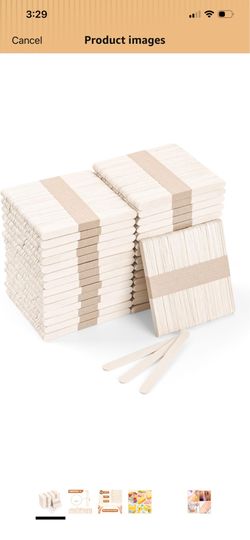 1500 Pcs 4.5 Inch Natural Wood Craft Sticks,