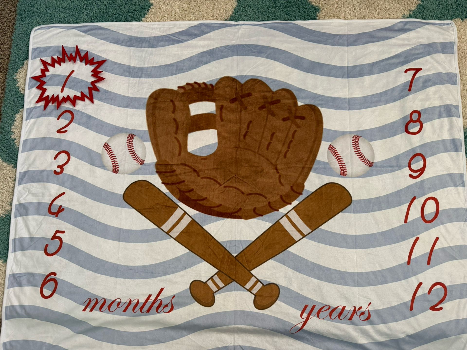 Baseball Infant Month Photo Background