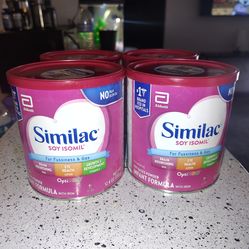 Similac Soy Formula – Unopened – $15 Each