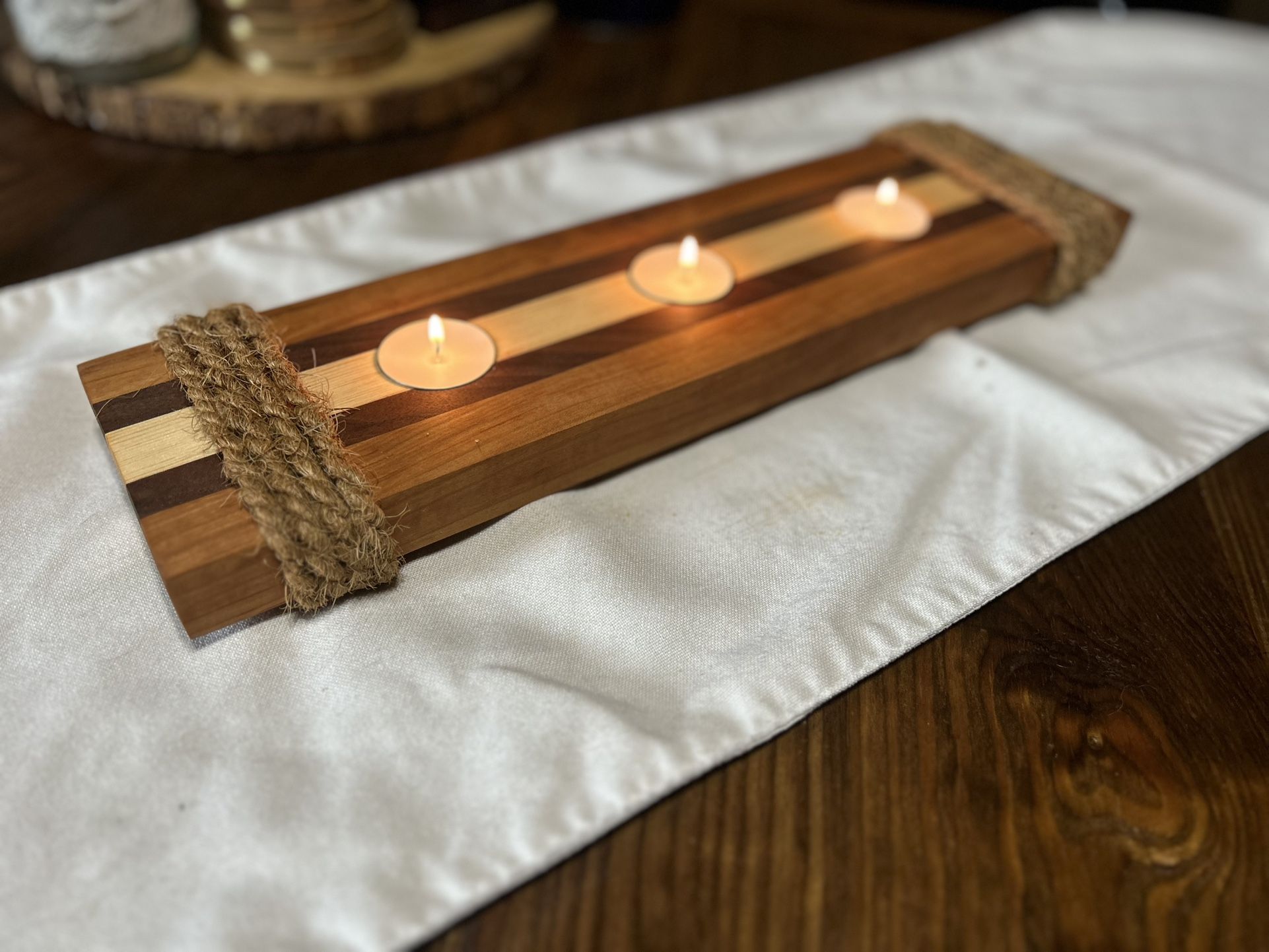 Rustic Tealight Candle Holder
