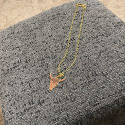 Gold Plated Chain With Charm. New.