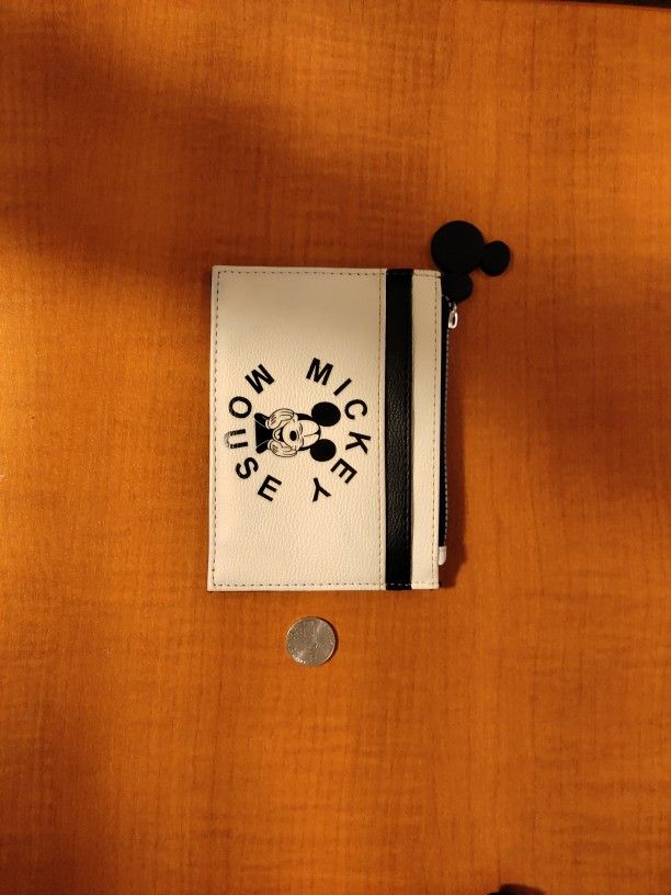 Disney Mickey Mouse Wallet Leather New