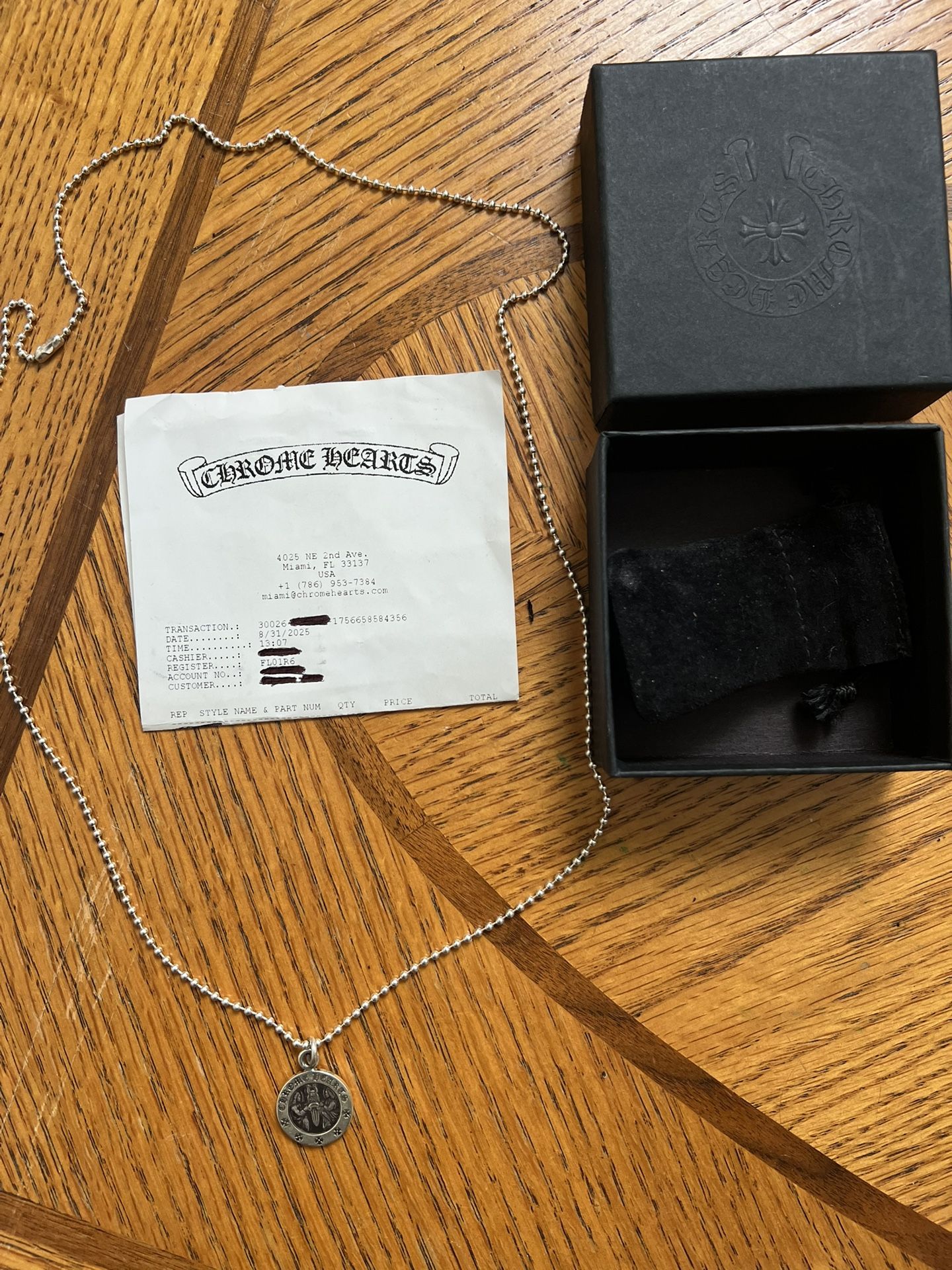 Authentic Chrome Hearts Angle Medallion