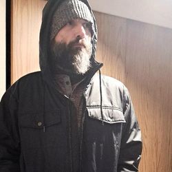 Columbia Black Hooded Jacket With Omniheat Silver Installation 