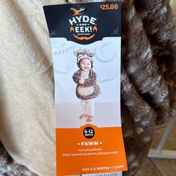 Infant Halloween Costume FAWN 6-12 Months 