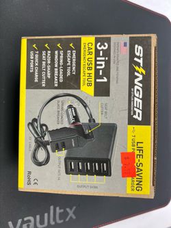 Ztylus Stinger 3-in-1 Car USB Hub Emergency Escape Tool