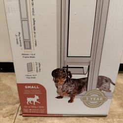 Hakuna Pets White Aluminum/Glass Pet Door