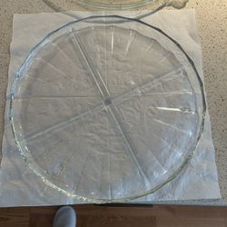 Clear Glass Serving Plates $5