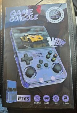 R36S Blue Handheld Video game console