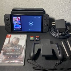 Nintendo Switch OLED Console & 3 Games $220 FIRM