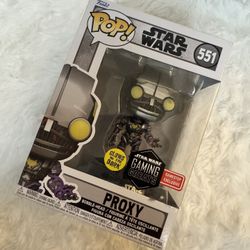 Funko Pop Star Wars Proxy 551 Glows in the Dark Gamestop Exclusive
