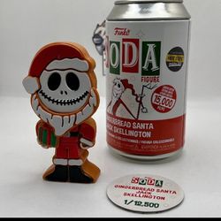 Brand New Coolest Looking Limited Edition Collectible Funko Soda Can With Figure Of Jack Skellington!
