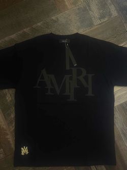 AMIRI Black Tonal Logo T-Shirt