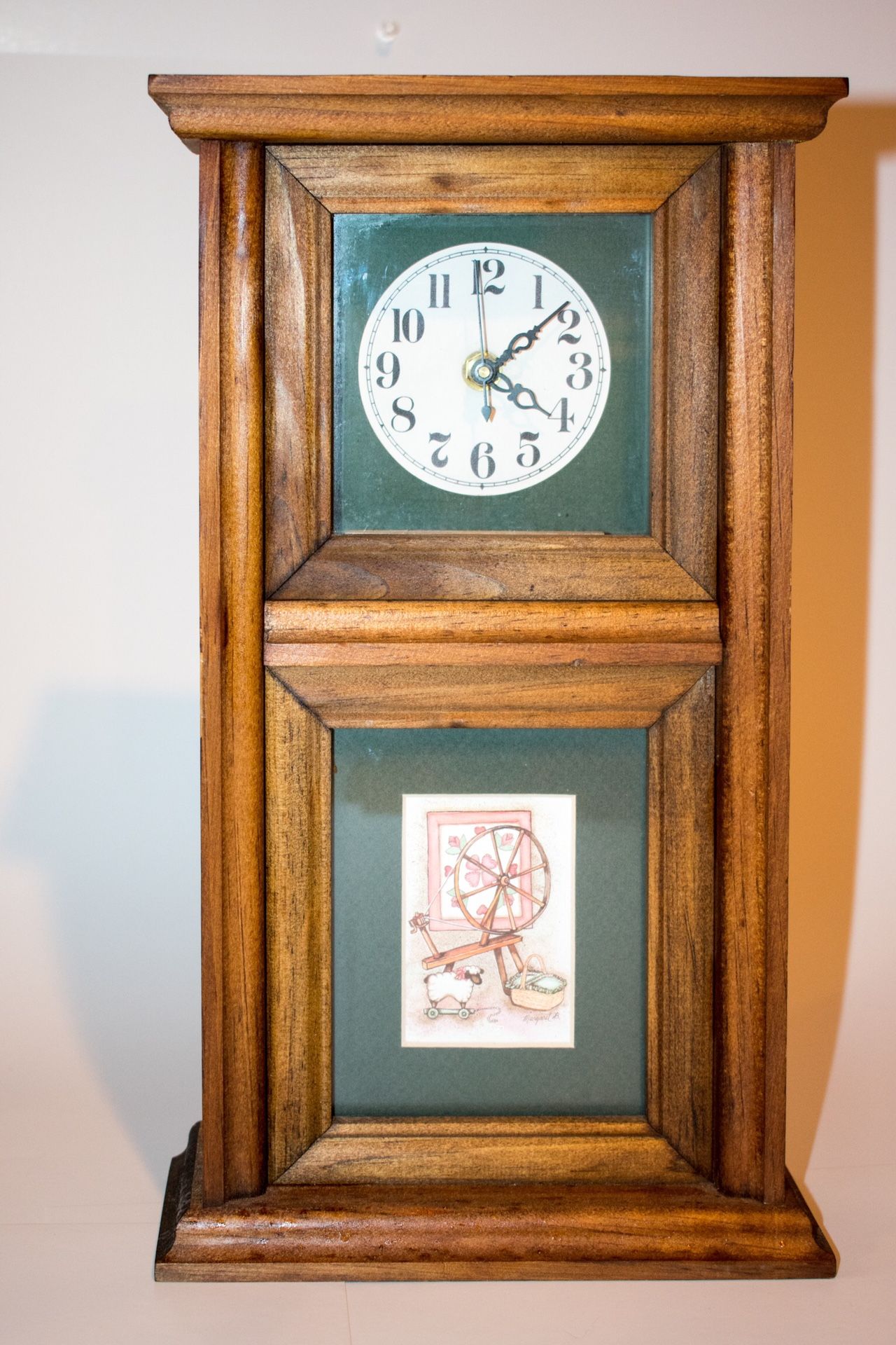 Antique Noel woodcraft clock and frame for Sale in Attleboro, MA