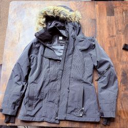 PWDR Room Men’s Large Ski Jacket – Insulated Snowboard Jacket – Faux Fur Hood – Technical Outerwear