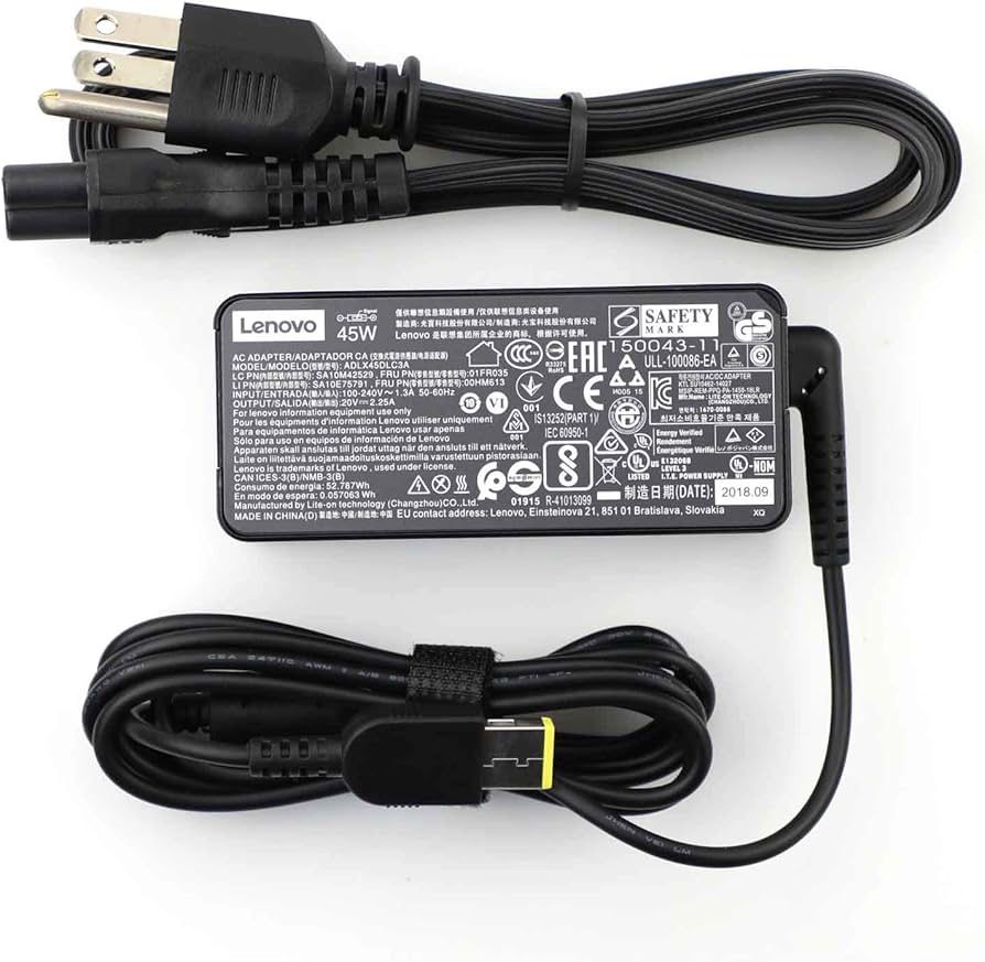 Genuine ThinkPad Laptop Charger 45W 20V 2.25A Slim Tip AC Adapter ADLX45NCC3A for Lenovo ThinkPad X230s X240 X240S X250 X260 X270 T440 T440S