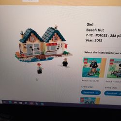 Lego 31035 3 In 1 Beach Hut