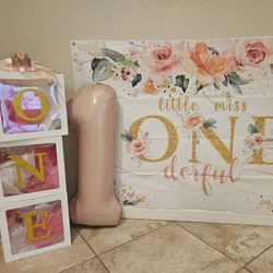 Little Miss ONEderful 1st Birthday Decor