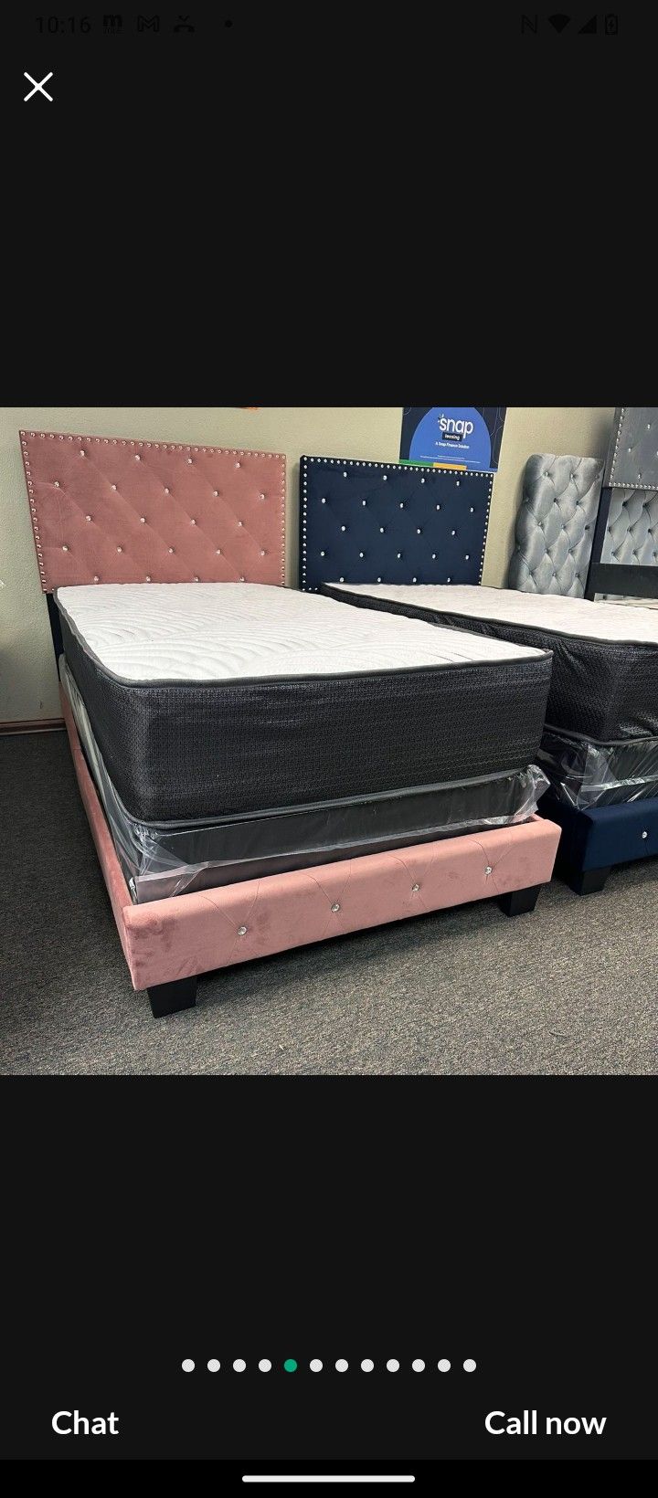 New Twin Size Bed With Promotional Mattress And Box Spring Including Free Delivery