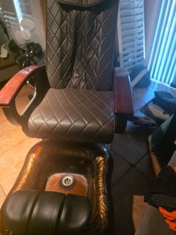 Pedicure Spa Massage Chair with Foot Basin
