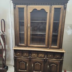 Small China Set Two Pieces.  H 76, W 49, Depth 14