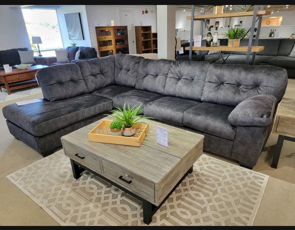 2 Pc Granite Accrington Seccional ✅ Livin Room/ Sofa / Couch💥 Brand New❇️