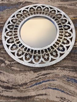 Pier 1 round metal mirror