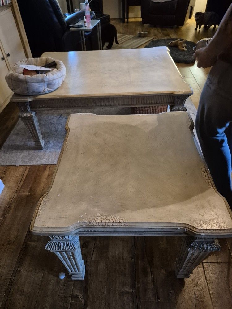 Large Coffee Table And End Table $20