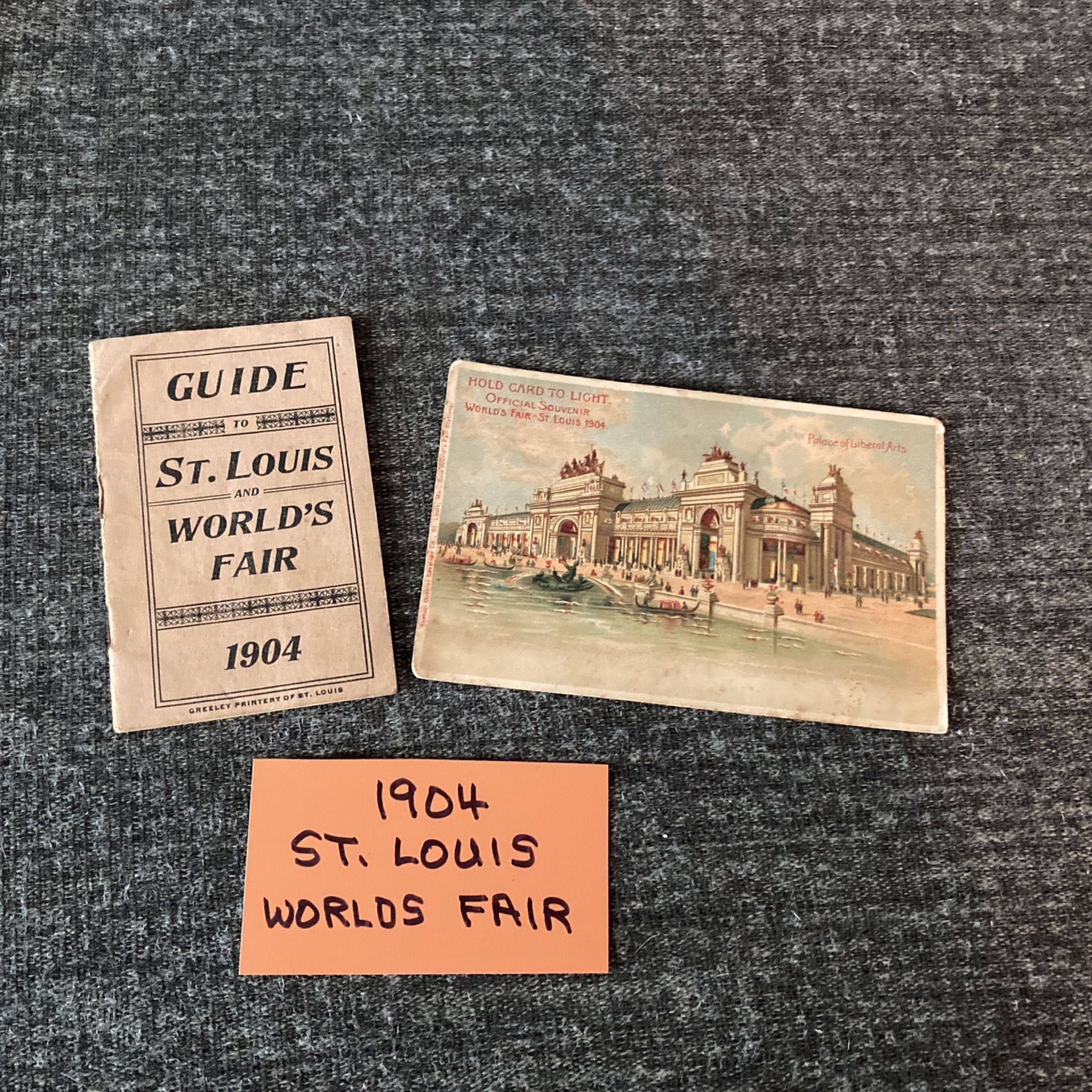 1904  Postcard And Guide