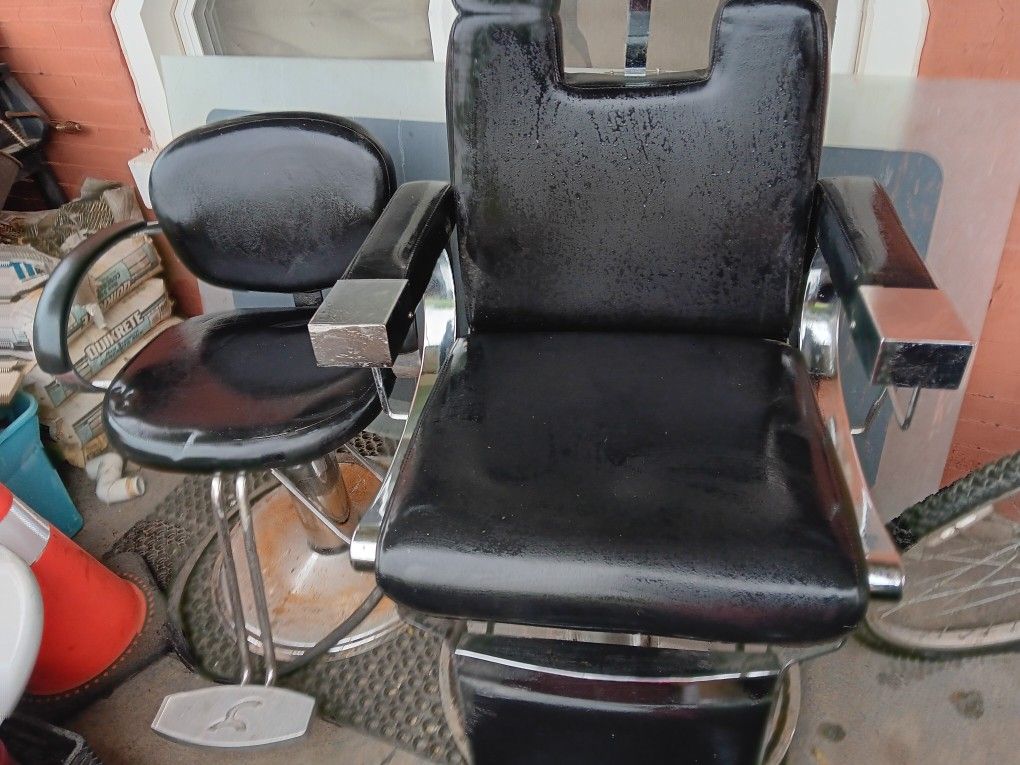 Barber Chairs And Hair Dryer