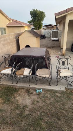 Cast iron patio chairs