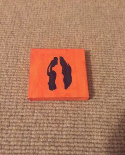 Hoof Print on painted canvas