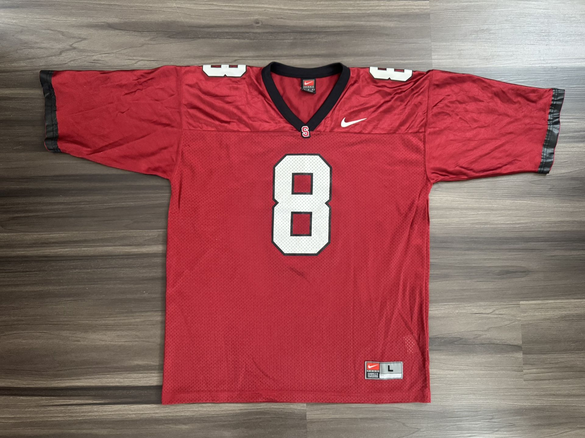 Vintage Nike Team Authentic NCAA #8 Stanford Cardinal Football Jersey Size Large