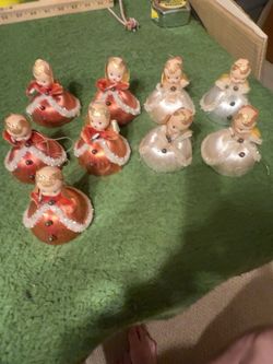 Vintage Made in Japan Christmas Angel Ornaments β 9 Piece Set β $85 OBO