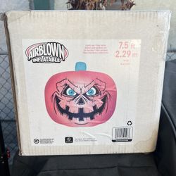 Halloween Yard Inflatable Pumpkin Face