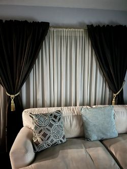 6 Panels Sheer Curtains $10 Per Panel-Brown Curtains Have Been Sold 
