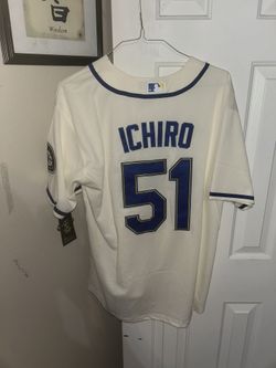 Ichiro Suzuki Seattle Mariners white jersey size L