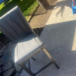 3 Black Glitter Chairs 