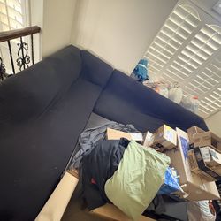 Large Sectional w/black cover