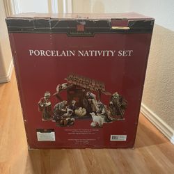 Porcelain nativity set