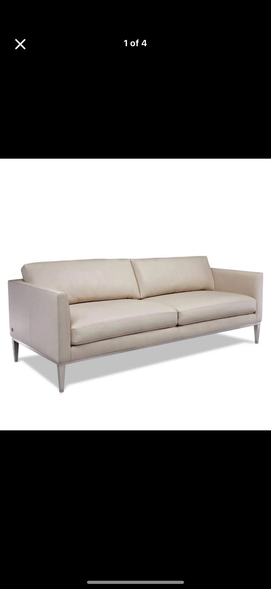 American Leather Grade V Fabric Henley Sofa * PROFESSIONALLY CLEANED*