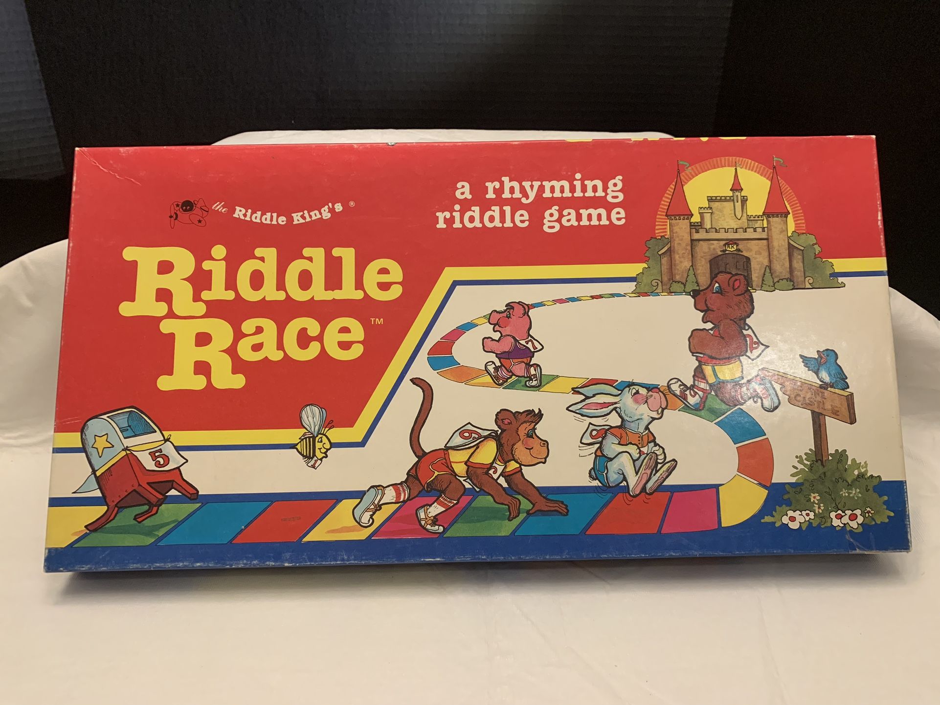 Riddle Race Rhyming Board Game 1988