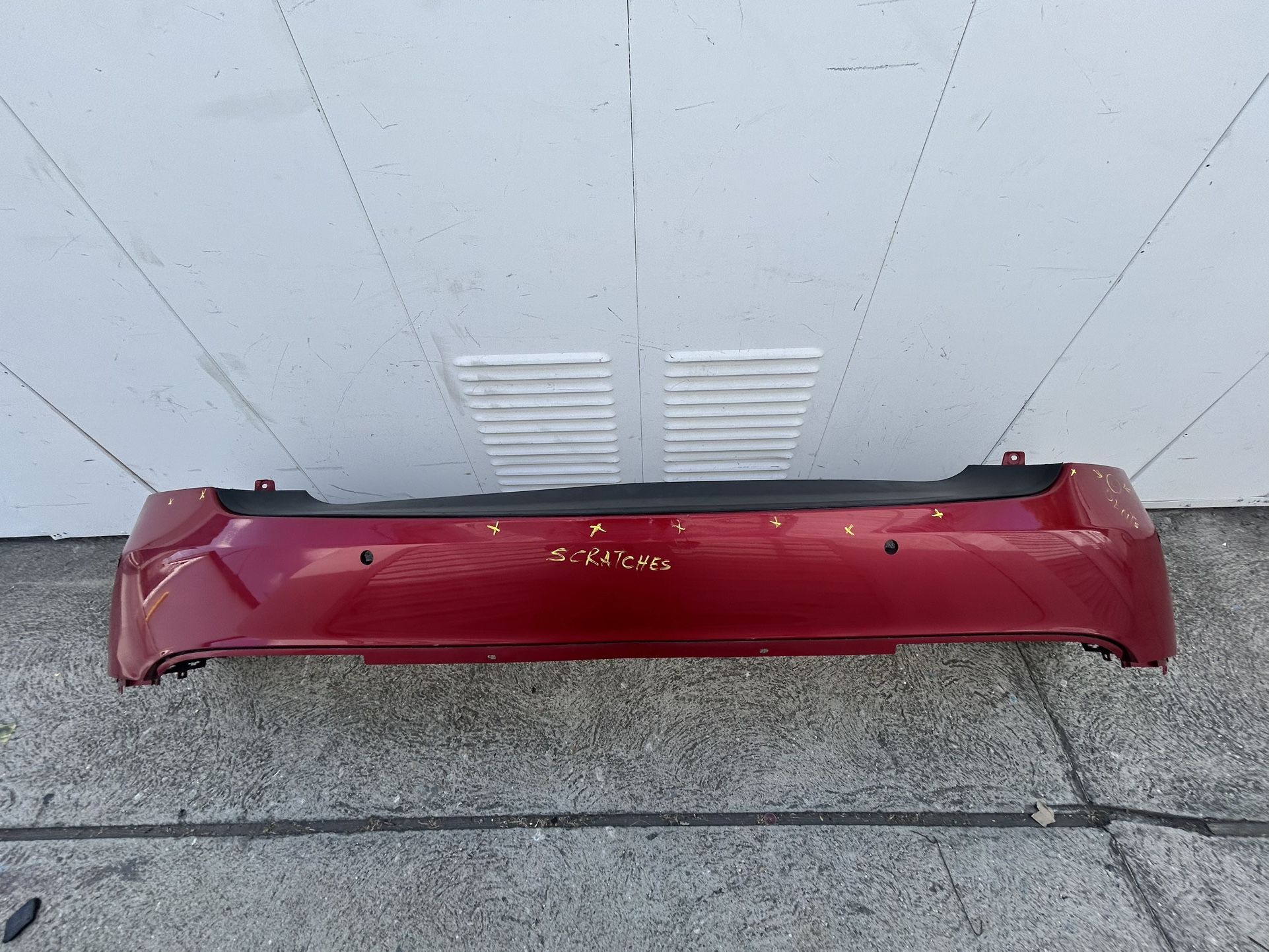 Tesla Model X Rear Bumper Cover 2016 17 18 19 20 with holes for sensors Used Oem