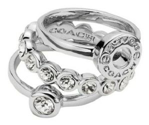 Coach set of three rings