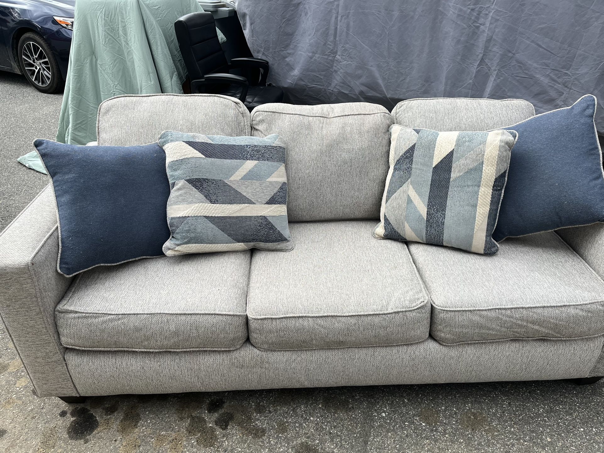6 Ft Couch - Grey