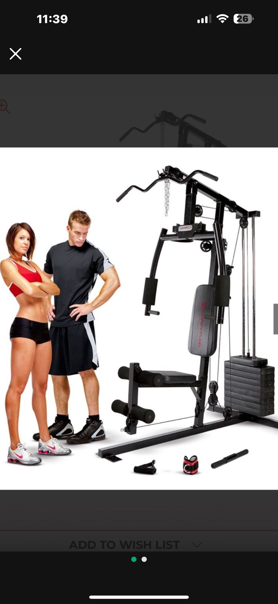 Marcy Club 120lb Stack Home Gym