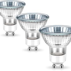 These are GU10 halogen light bulbs, which are commonly used in track and recessed lighting fixtures. (12 bulbs)