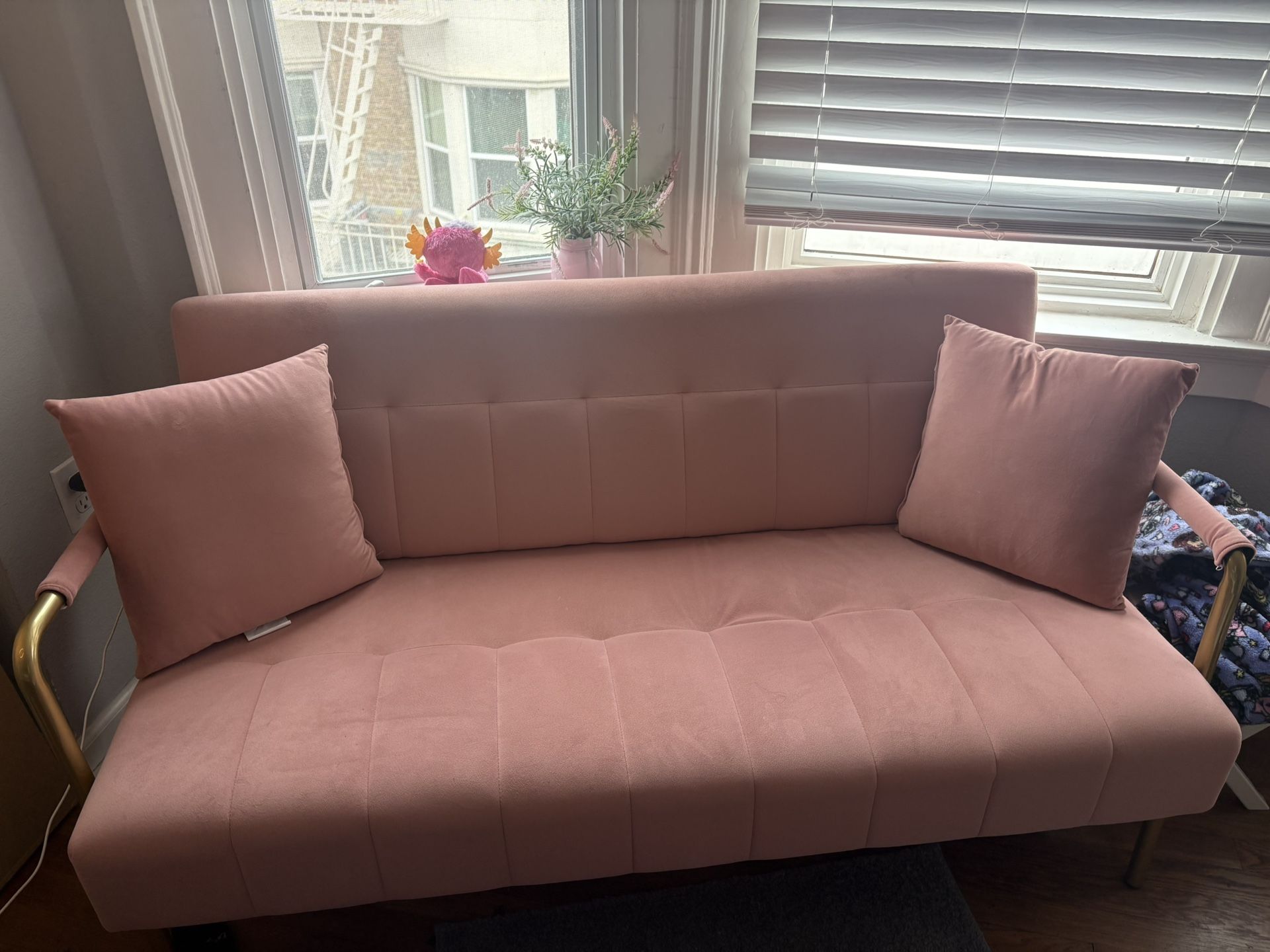 Pink Couch Office Or Small Couch For Room